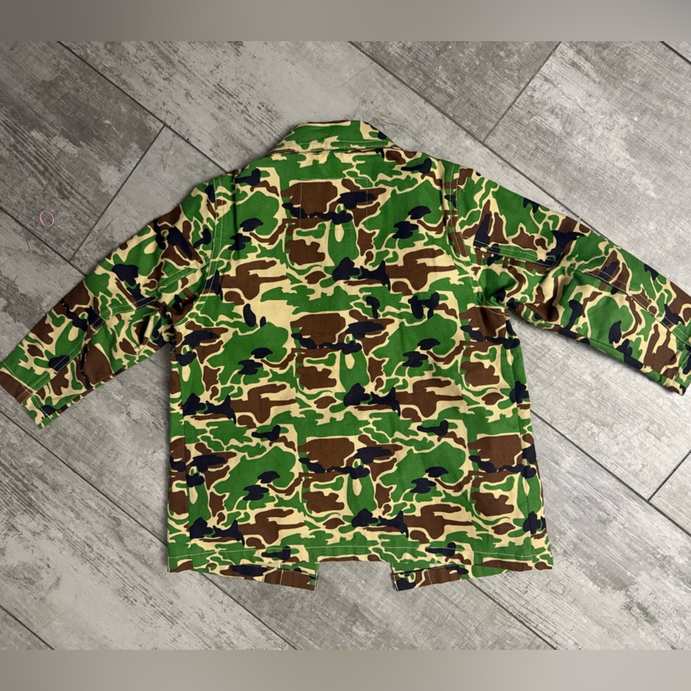 Mini Rodini Green and Brown Camouflage Jacket - Picture 2 of 5
